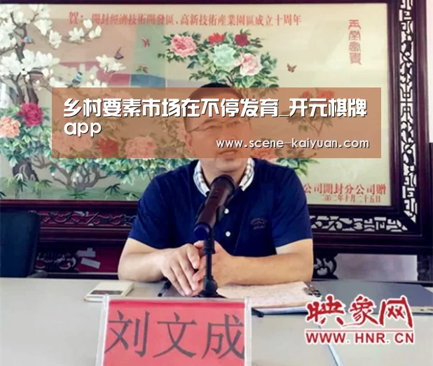 乡村要素市场在不停发育_开元棋牌app(图3) 开元棋牌